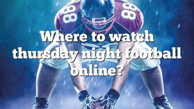 Where to watch thursday night football online?