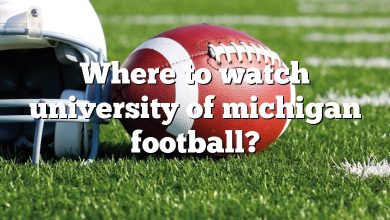 Where to watch university of michigan football?