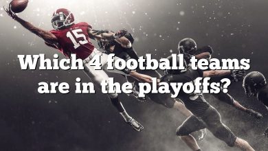 Which 4 football teams are in the playoffs?