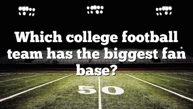 Which college football team has the biggest fan base?