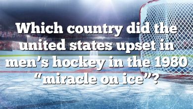 Which country did the united states upset in men’s hockey in the 1980 “miracle on ice”?