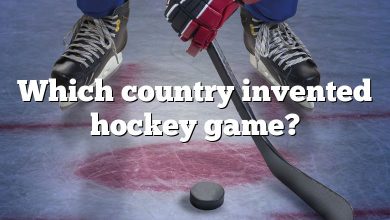 Which country invented hockey game?