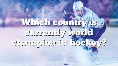 Which country is currently world champion in hockey?