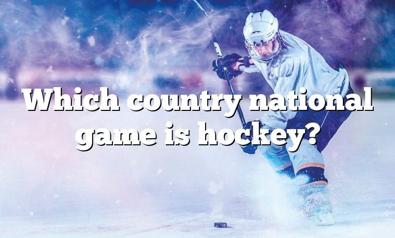 Which country national game is hockey?