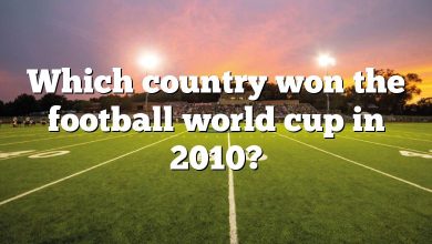 Which country won the football world cup in 2010?