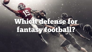 Which defense for fantasy football?