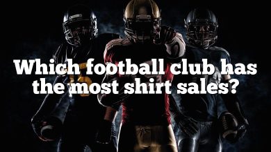 Which football club has the most shirt sales?