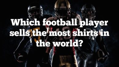 Which football player sells the most shirts in the world?