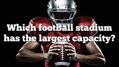 Which football stadium has the largest capacity?