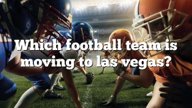 Which football team is moving to las vegas?