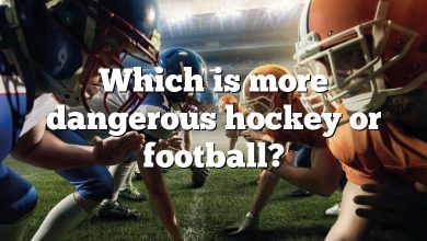 Which is more dangerous hockey or football?