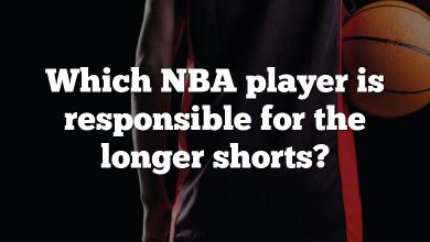 Which NBA player is responsible for the longer shorts?