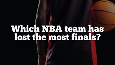 Which NBA team has lost the most finals?