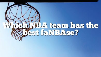 Which NBA team has the best faNBAse?