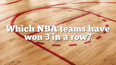 Which NBA teams have won 3 in a row?