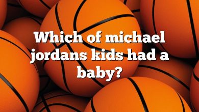 Which of michael jordans kids had a baby?