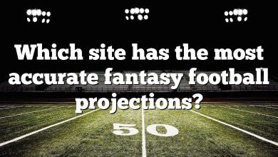 Which site has the most accurate fantasy football projections?