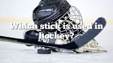 Which stick is used in hockey?