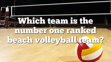 Which team is the number one ranked beach volleyball team?