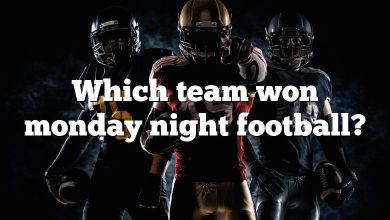 Which team won monday night football?