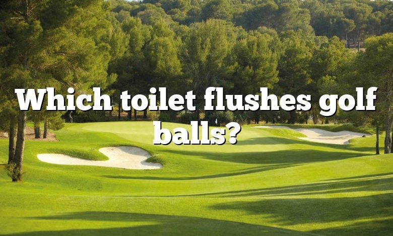 Which toilet flushes golf balls?