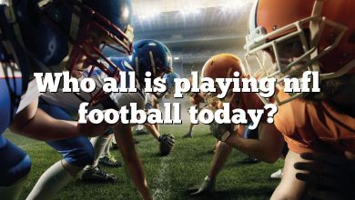 Who all is playing nfl football today?