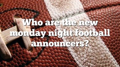 Who are the new monday night football announcers?
