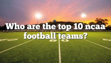 Who are the top 10 ncaa football teams?