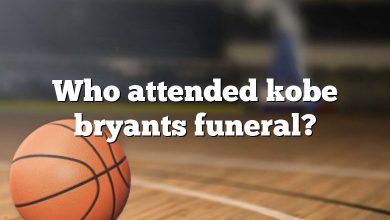 Who attended kobe bryants funeral?