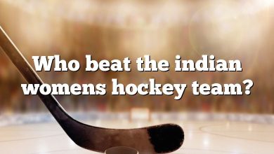 Who beat the indian womens hockey team?