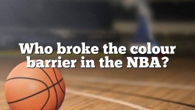 Who broke the colour barrier in the NBA?