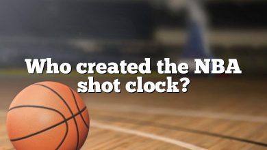 Who created the NBA shot clock?