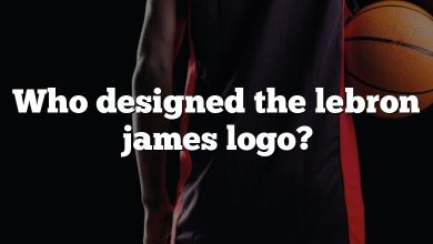 Who designed the lebron james logo?