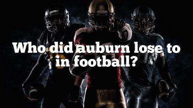 Who did auburn lose to in football?