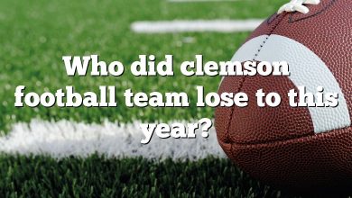 Who did clemson football team lose to this year?