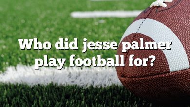 Who did jesse palmer play football for?