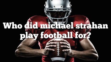 Who did michael strahan play football for?