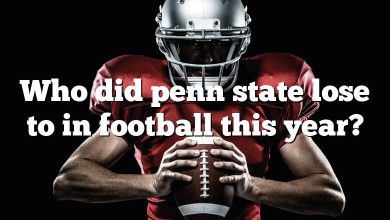 Who did penn state lose to in football this year?