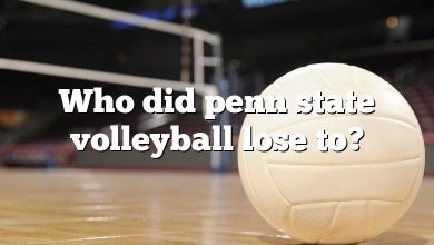 Who did penn state volleyball lose to?