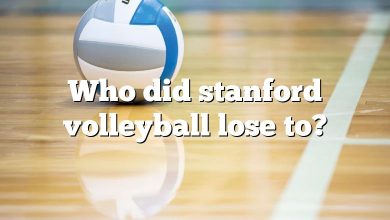 Who did stanford volleyball lose to?