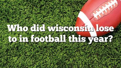 Who did wisconsin lose to in football this year?