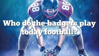 Who do the badgers play today football?