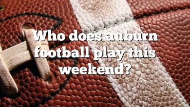 Who does auburn football play this weekend?