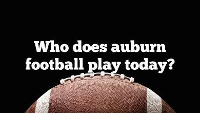 Who does auburn football play today?