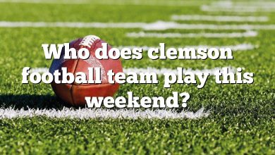 Who does clemson football team play this weekend?