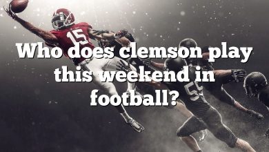 Who does clemson play this weekend in football?