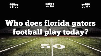 Who does florida gators football play today?