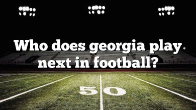 Who does georgia play next in football?