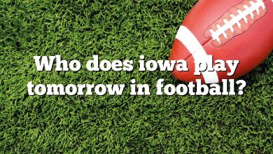 Who does iowa play tomorrow in football?