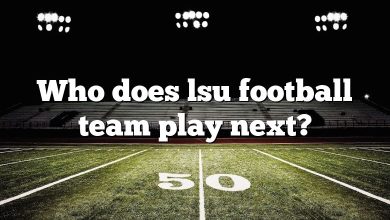 Who does lsu football team play next?